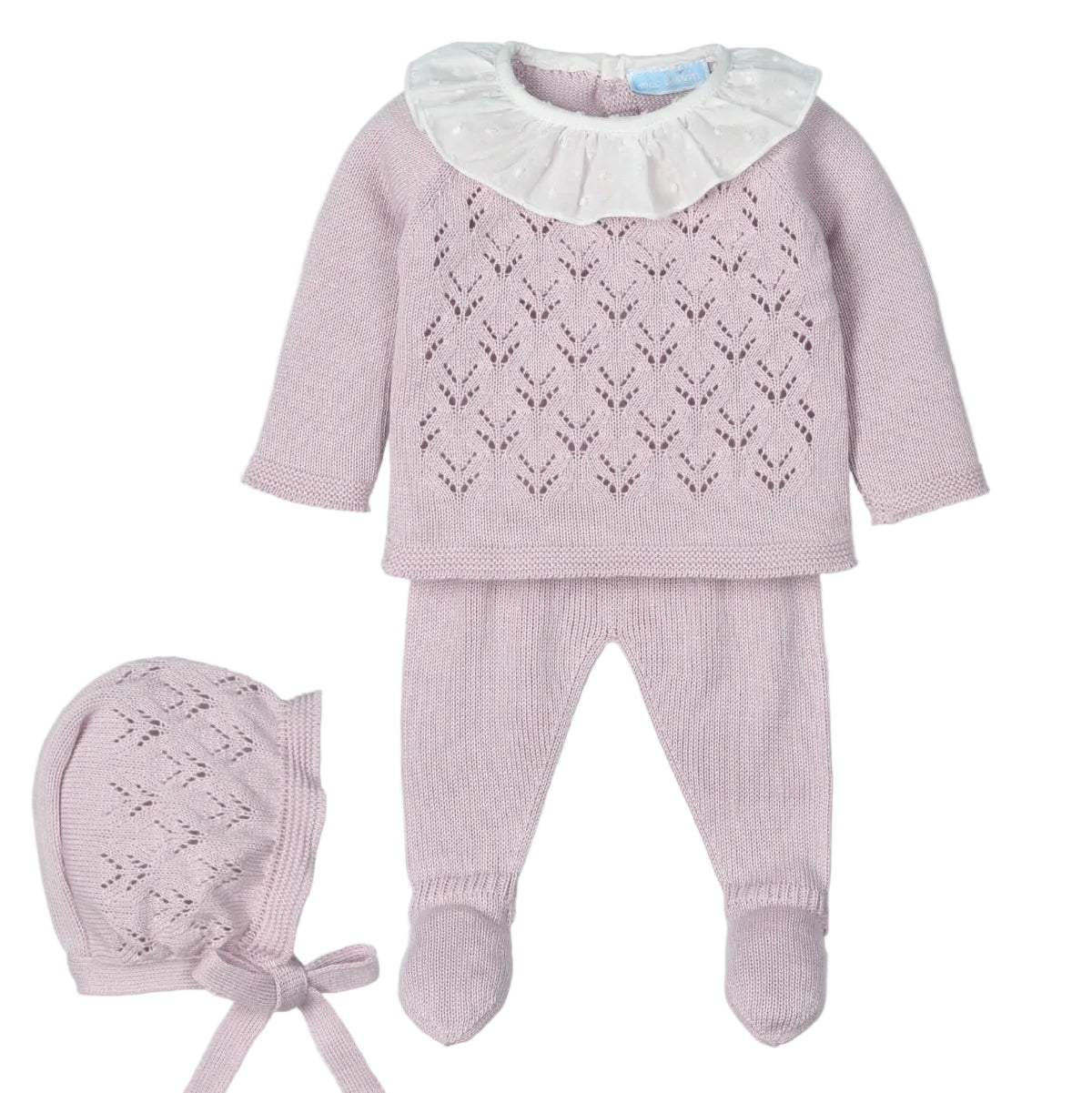 Mac Ilusion Baby Girls Malva Knitted Set