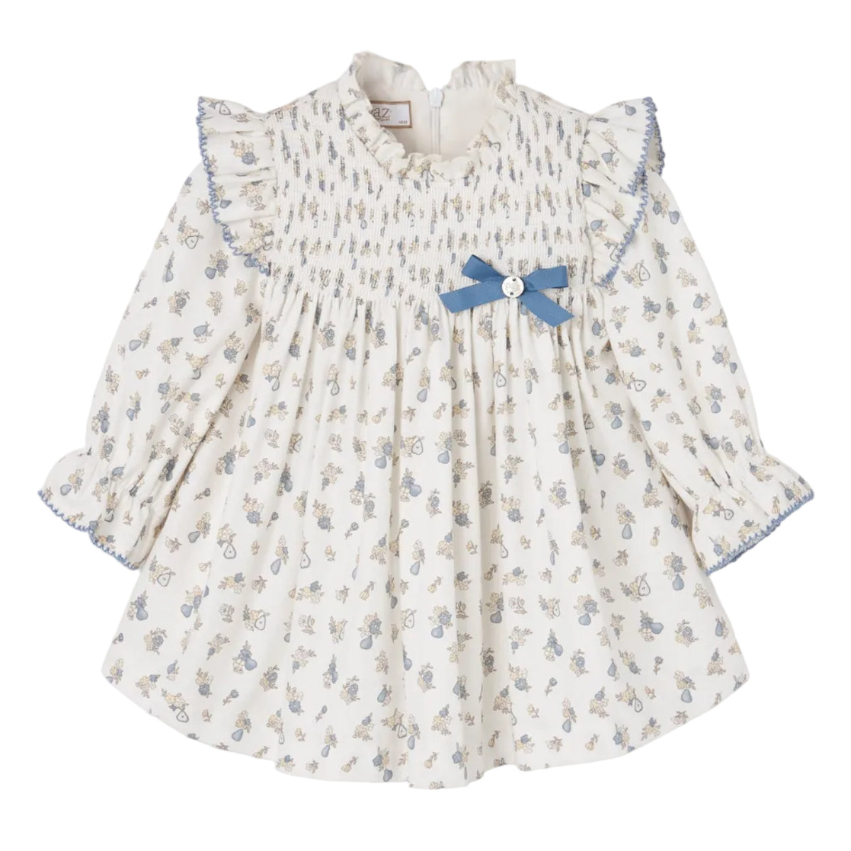 Baby Girls Blue Flower Dress