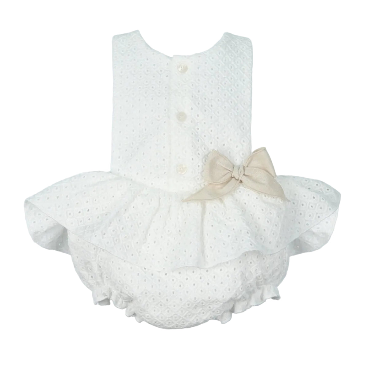 Mac Ilusion Baby Girls Cream Romper