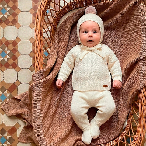 Mac Ilusion Boys Cream Knitted Set