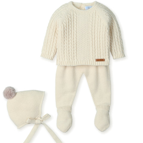 Mac Ilusion Boys Cream Knitted Set