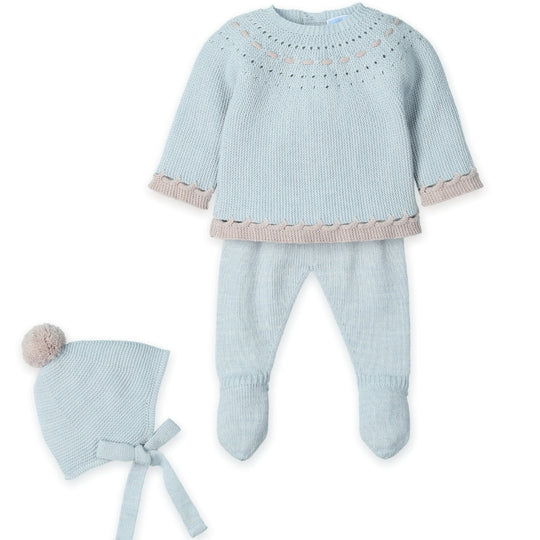 Boys Blue Knitted Set