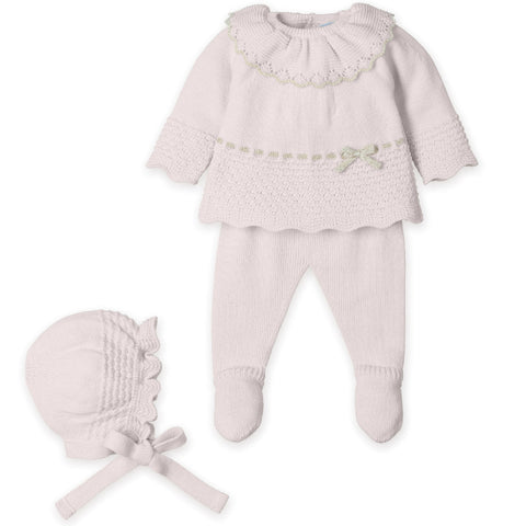 Baby Girls Pink Knitted Set