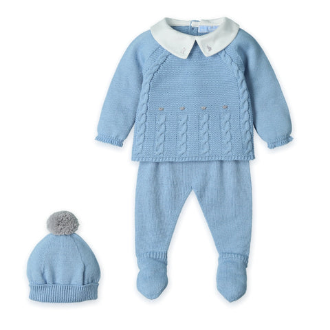 Mac Ilusion Boys Blue Knitted Set