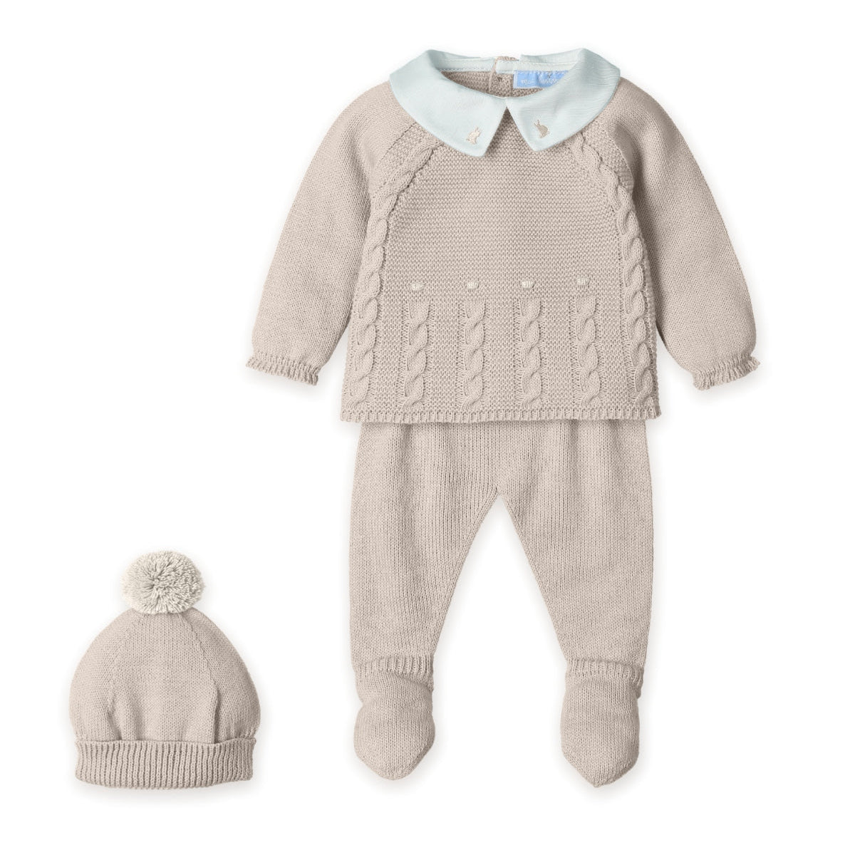 Mac Ilusion Boys Beige Knitted Set