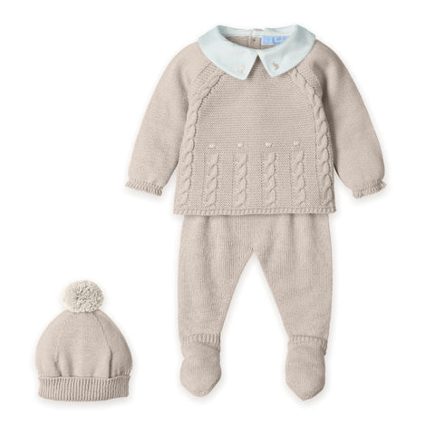 Mac Ilusion Boys Beige Knitted Set