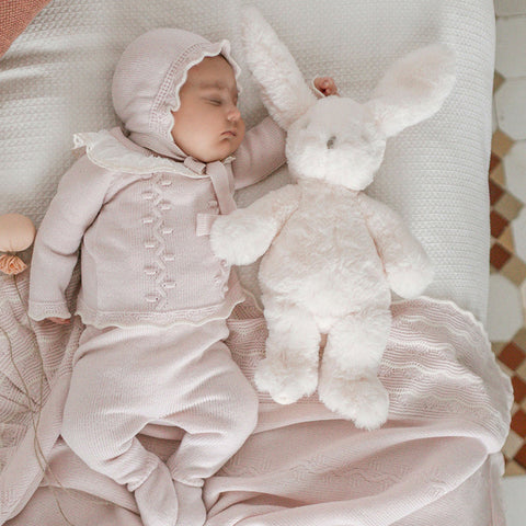 Mac Ilusion Baby Girls Pink Knitted Set