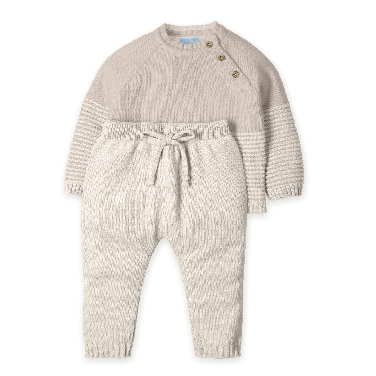 Mac Ilusion Boys Beige Knitted Tracksuit