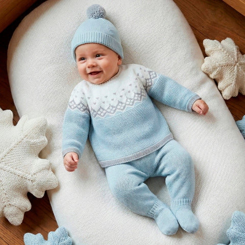 Mac Ilusion Boys Blue Fairisle Set