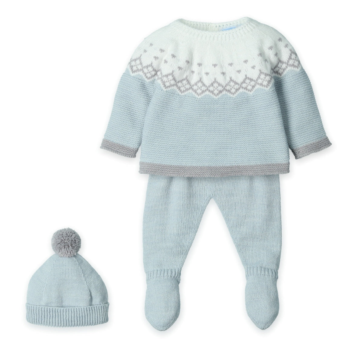 Mac Ilusion Boys Blue Fairisle Set