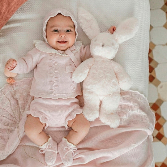 Baby Girls Pink Knitted Set 1