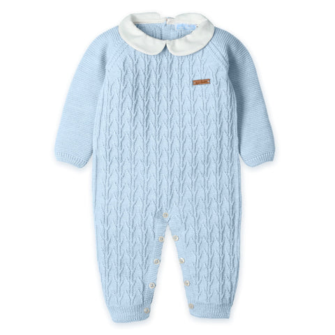 Mac Ilusion Boys Blue Knitted Babygrow