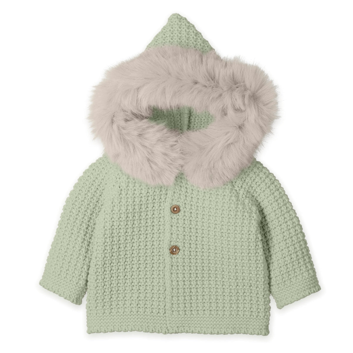 Mac Ilusion Boys Sage Green Knitted Cardigan