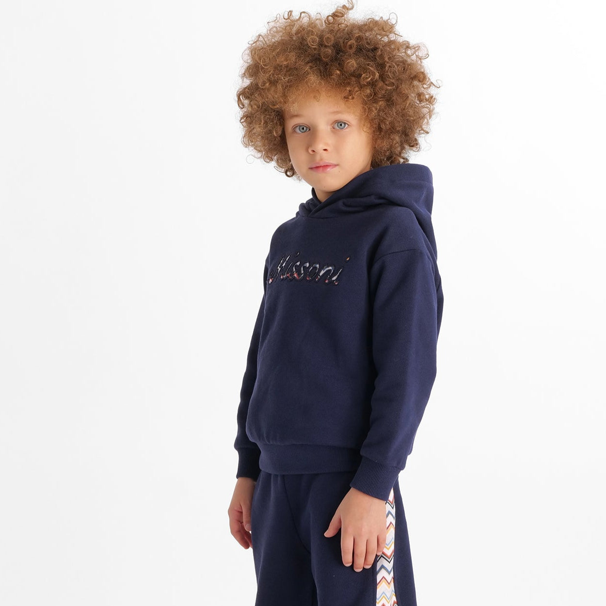 Missoni Kids Boys Navy Logo Hoodie