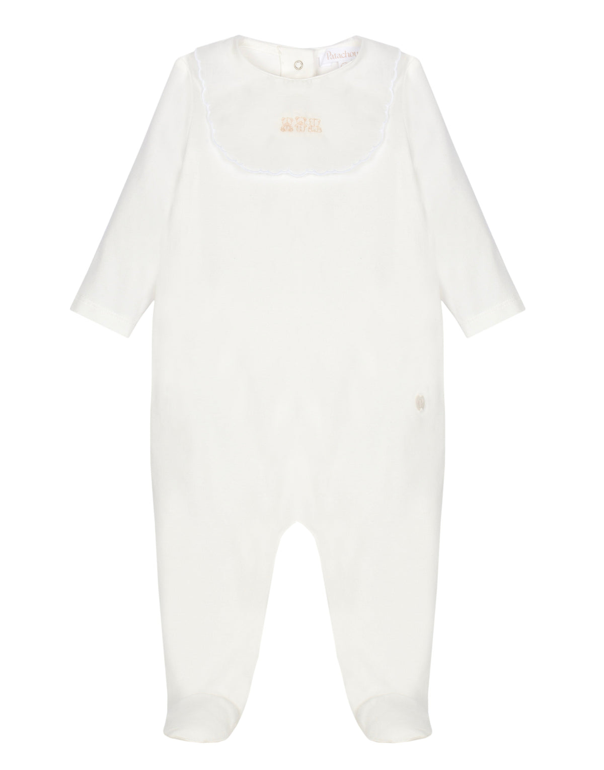 Patachou White Unisex Beige Babygrow
