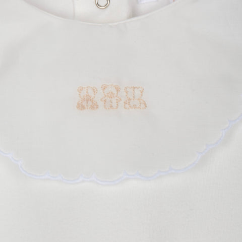 Patachou White Unisex Beige Babygrow