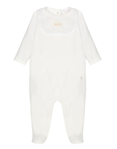 Patachou White Unisex Beige Babygrow