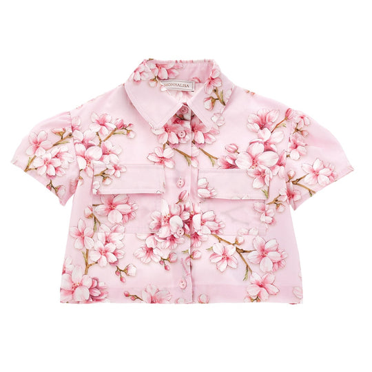 Girls Pink Blossom Shirt