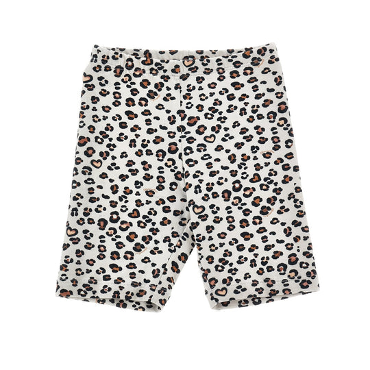 Girls Leopard Print Cycling Shorts