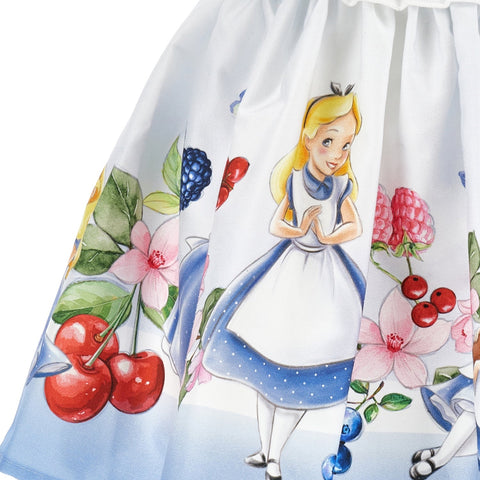 Monnalisa Girls White Alice in Wonderland Skirt