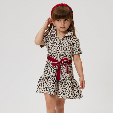 Monnalisa Girls Leopard Dress