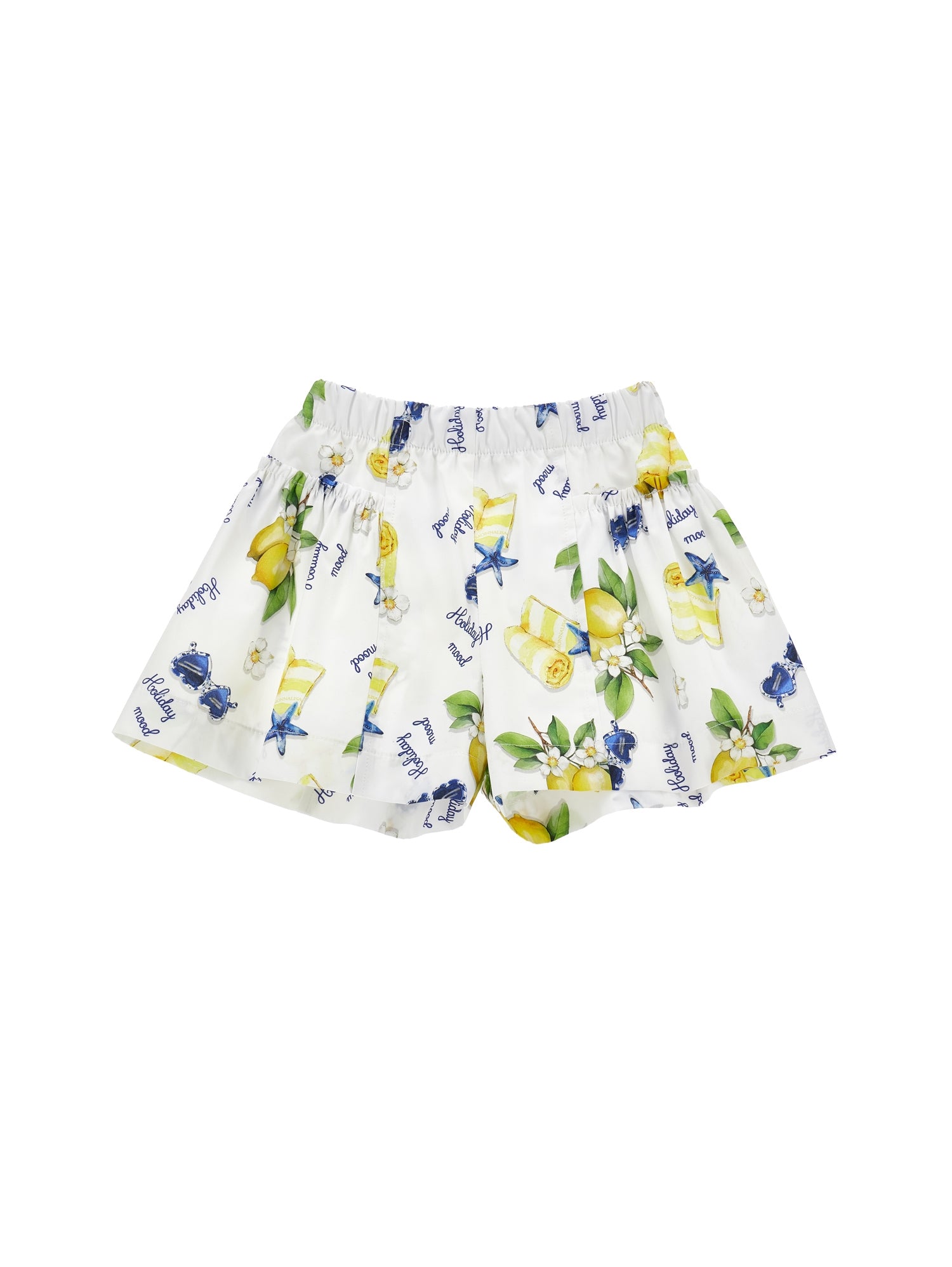 Monnalisa Girls Yellow Lemon Shorts