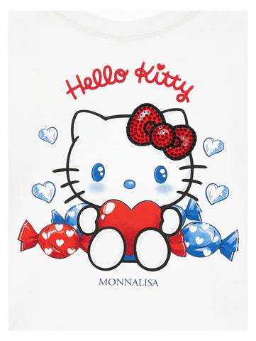 Monnalisa Girls White Hello Kitty T-Shirt