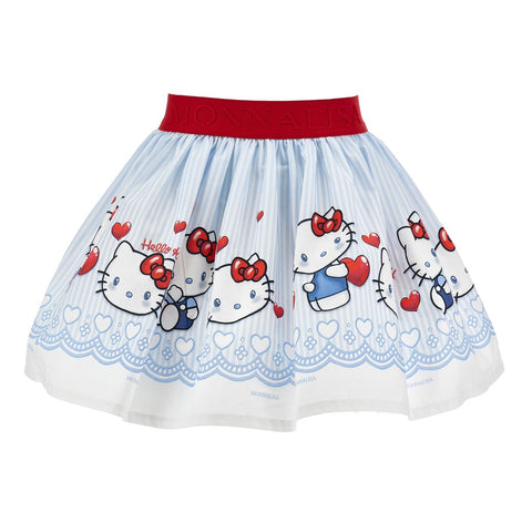 Monnalisa Girls White Hello Kitty Skirt