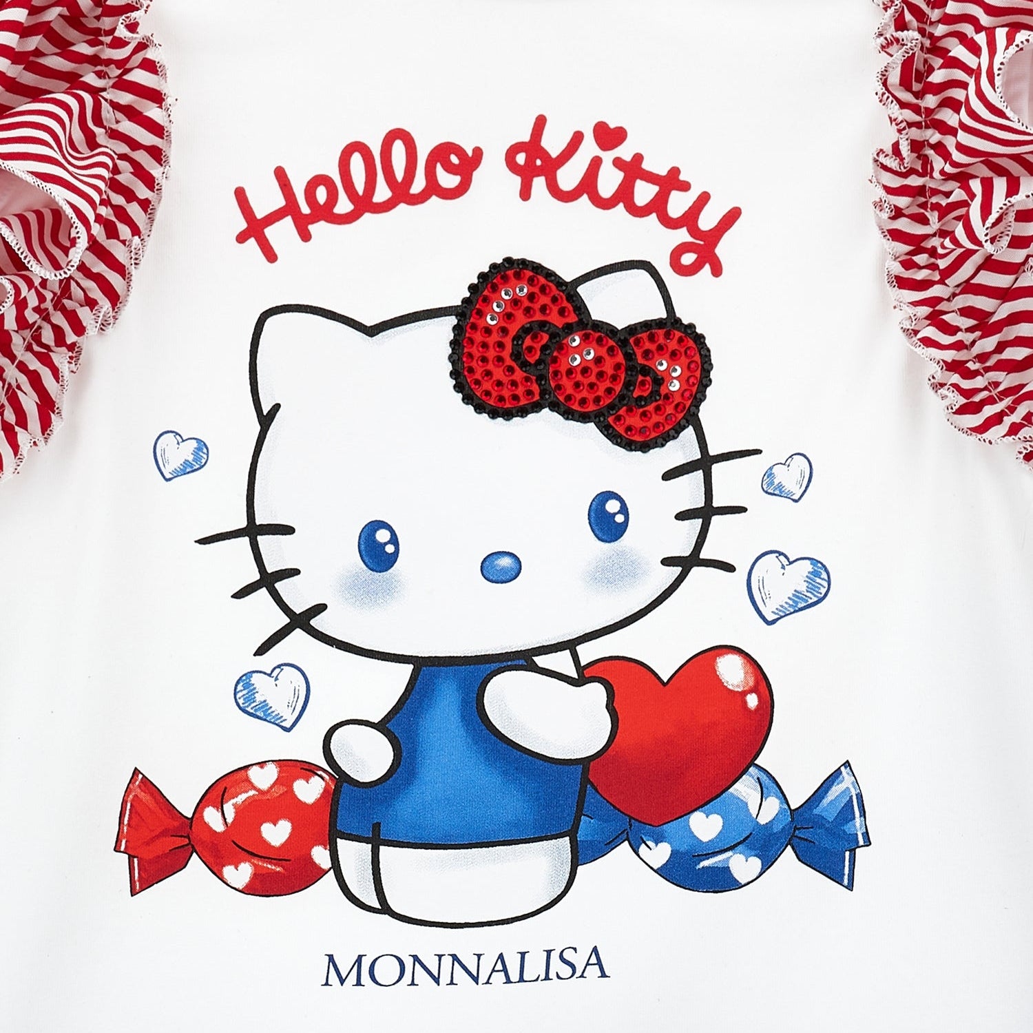 Monnalisa Girls White Hello Kitty Dress