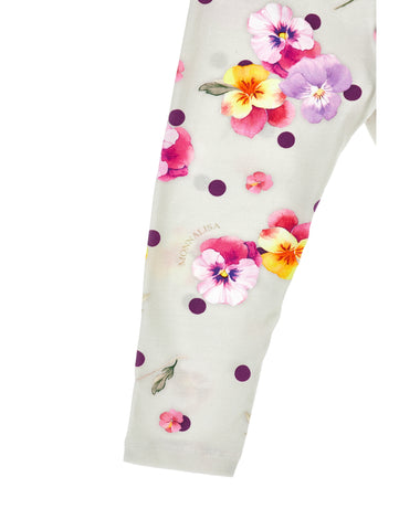 Monnalisa Girls Sage Green Leggings