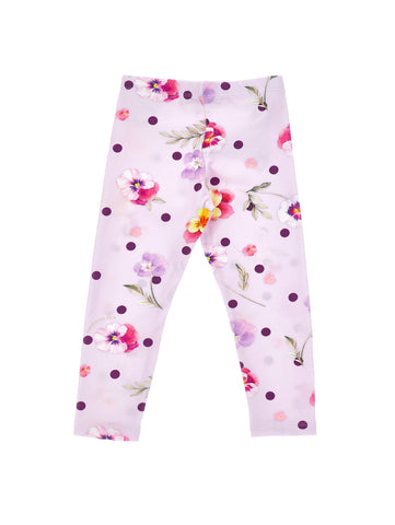 Monnalisa Girls Lilac Leggings