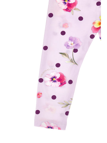 Monnalisa Girls Lilac Leggings