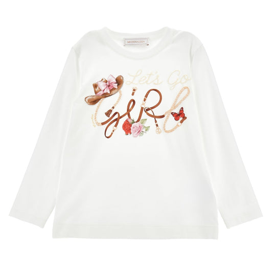 Girls Cream T-Shirt