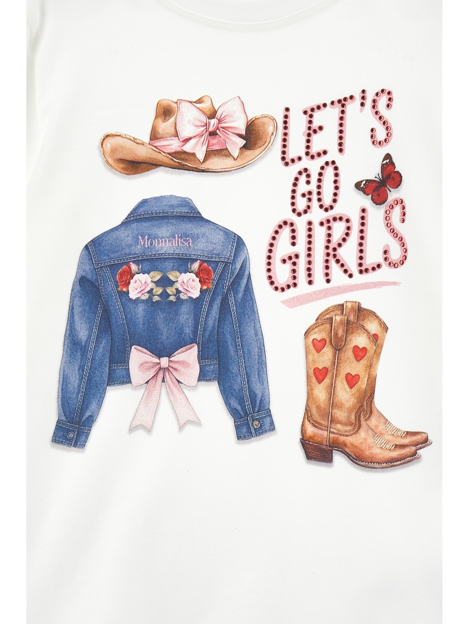 Monnalisa Girls Cream T-Shirt