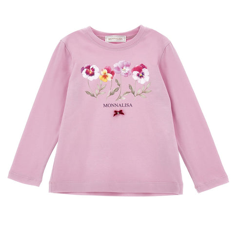 Monnalisa Girls Lilac T-Shirt