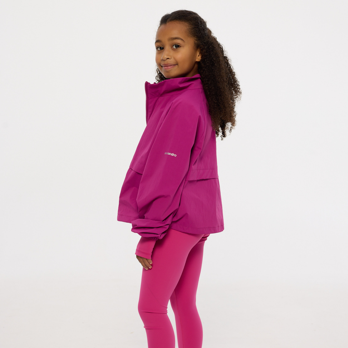 Ansandro Girls Berry Windbreaker