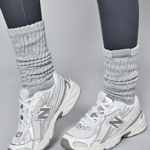 Ansandro Girls Slate Grey Socks