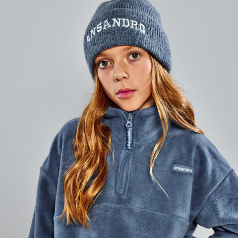 Ansandro Girls Slate Grey Fleece