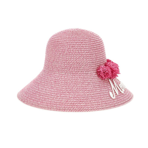 Monnalisa Girls Pink Straw Hat