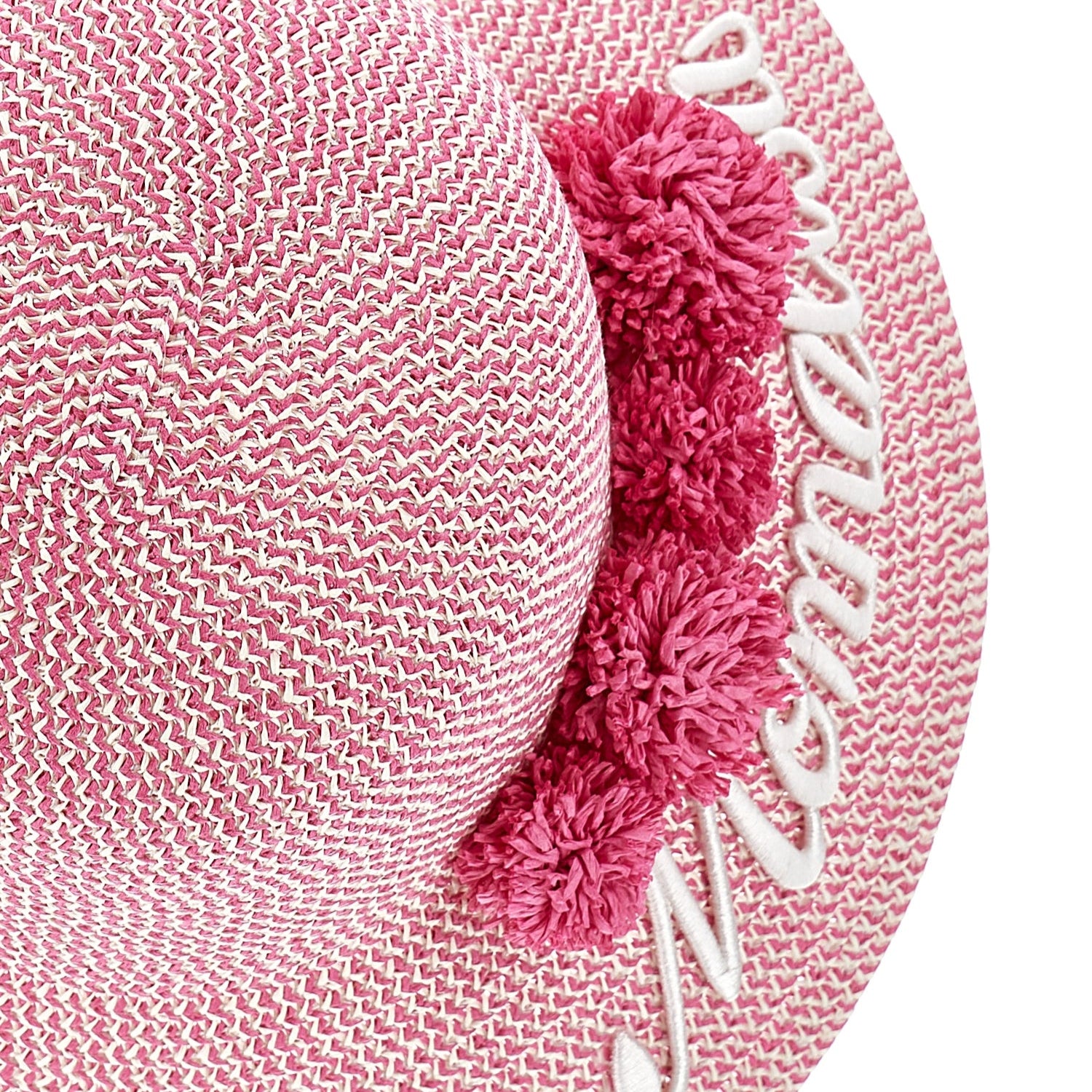 Monnalisa Girls Pink Straw Hat