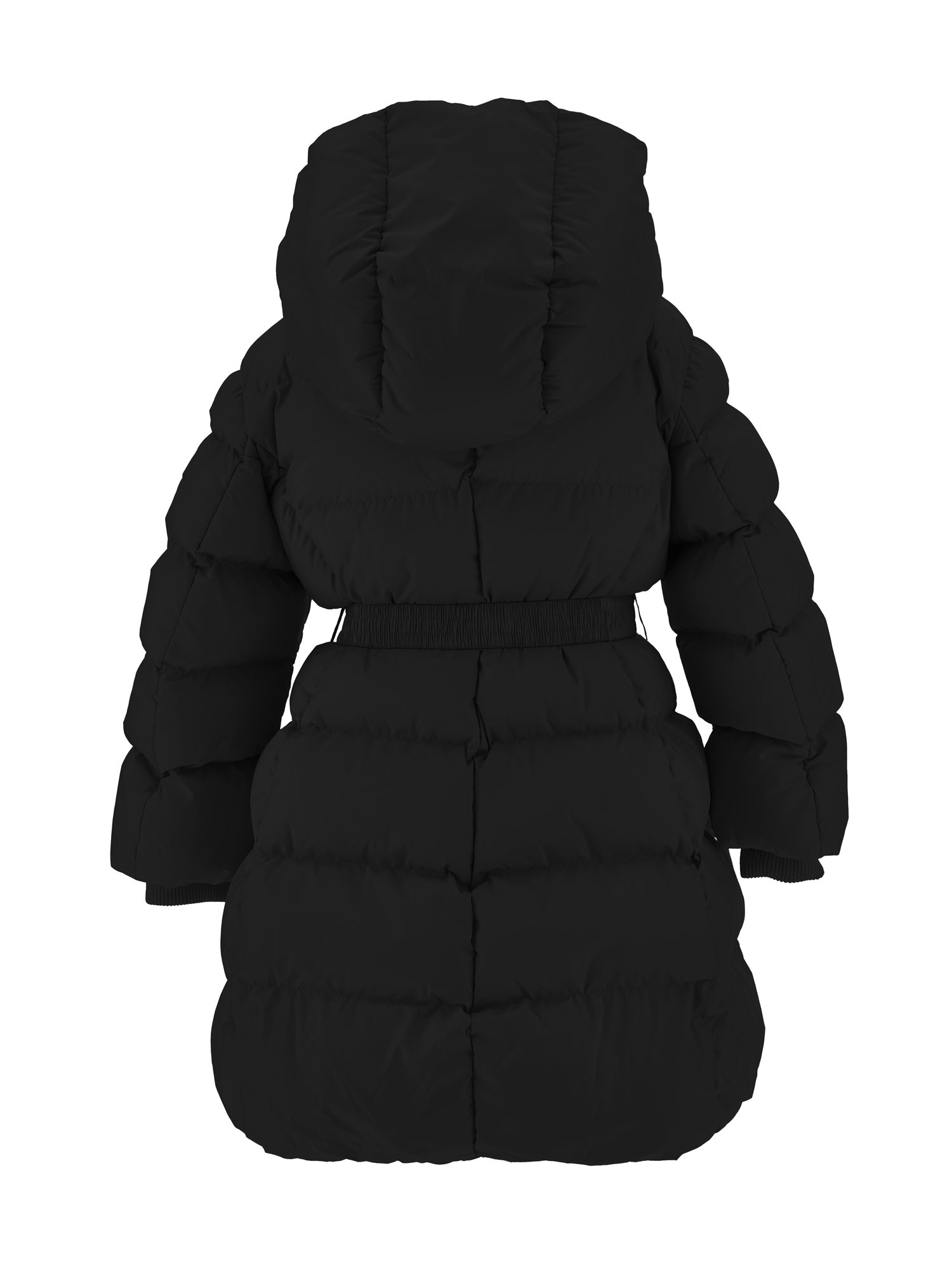 Monnalisa Girls Black Hooded Coat