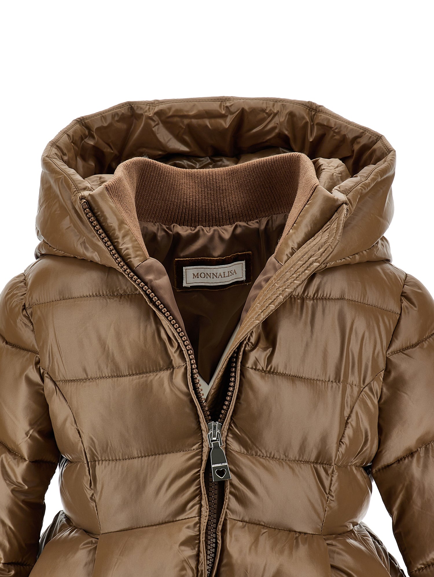 Monnalisa Girls Brown Coat