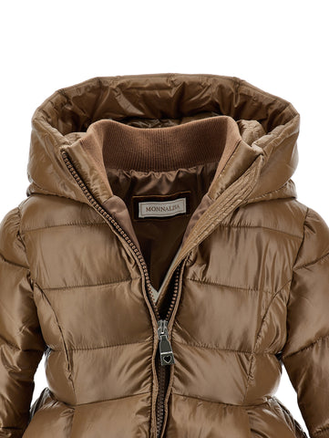 Monnalisa Girls Brown Coat