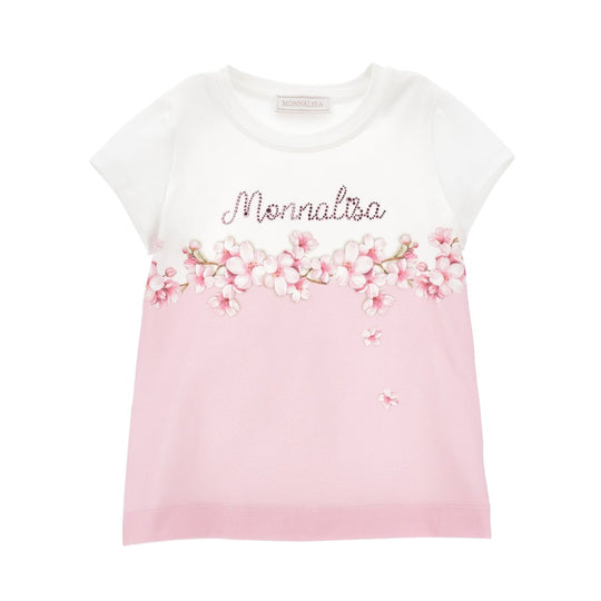 Girls Pink & White T-Shirt