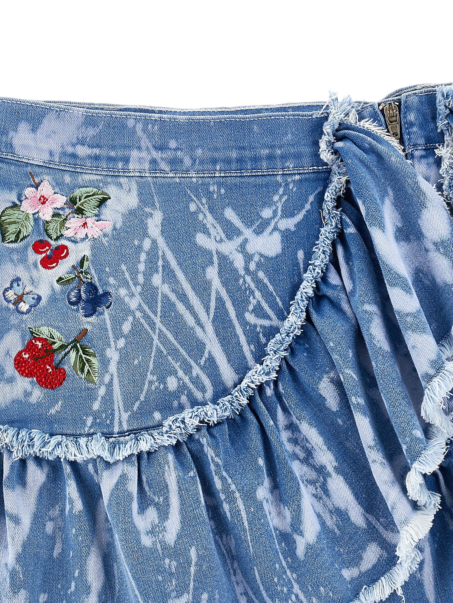 Girls Frill Denim Skirt Liverpool