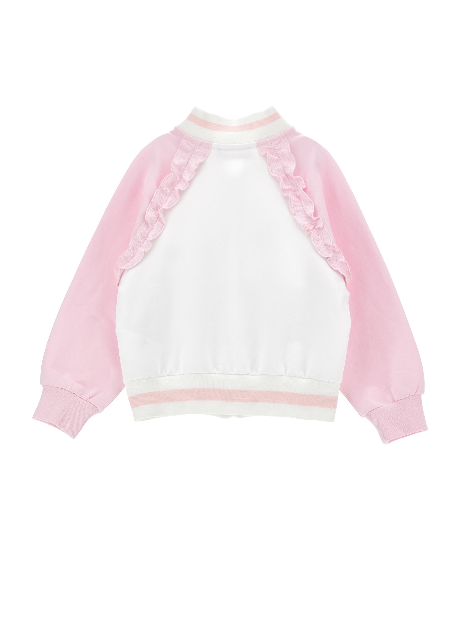 Monnalisa Girls White & Pink Sweatshirt