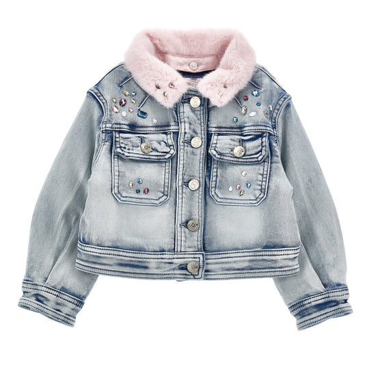 Girls Jewelled Denim Jacket