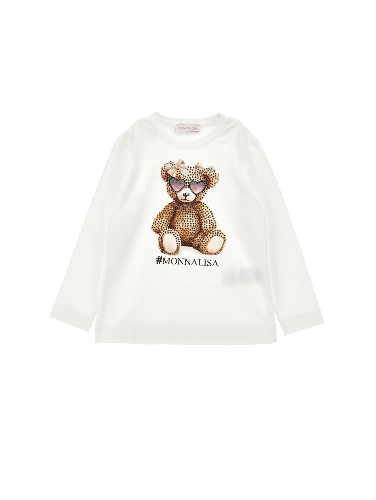 Monnalisa Girls Cream Teddy T-Shirt