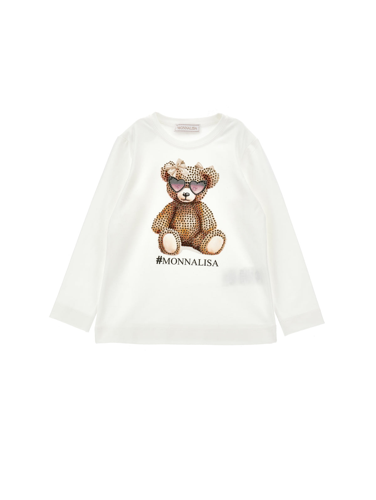Monnalisa Girls Cream Teddy T-Shirt