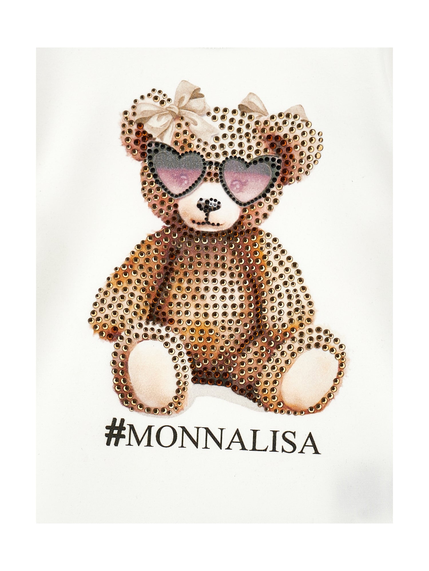 Monnalisa Girls Cream Teddy T-Shirt